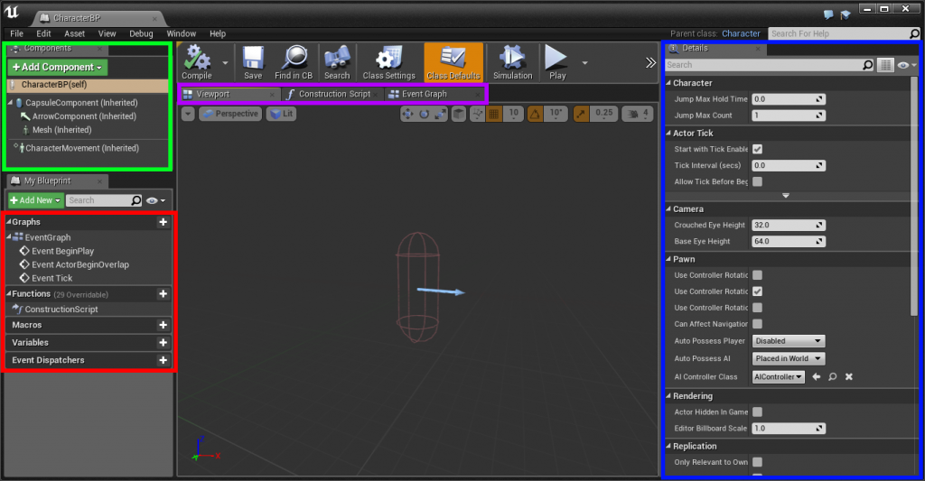 Éditeur Blueprint complet