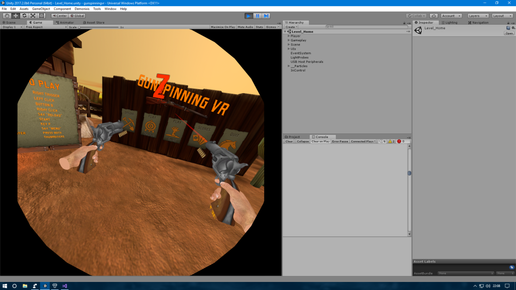 Preview sur Unity et dans le casque