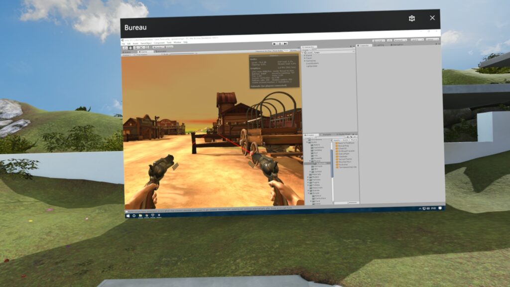 Et oui on peut aussi travailler sur Unity en VR :)