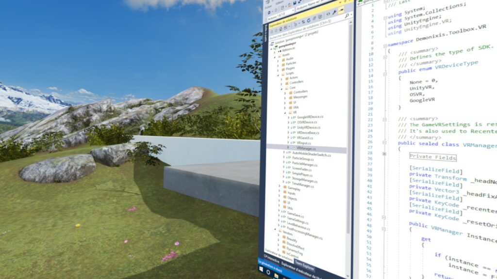 Visual Studio en réalité virtuelle