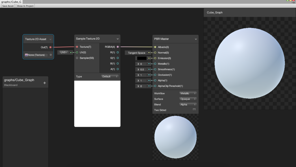 Votre premier shader simple avec ShaderGraph