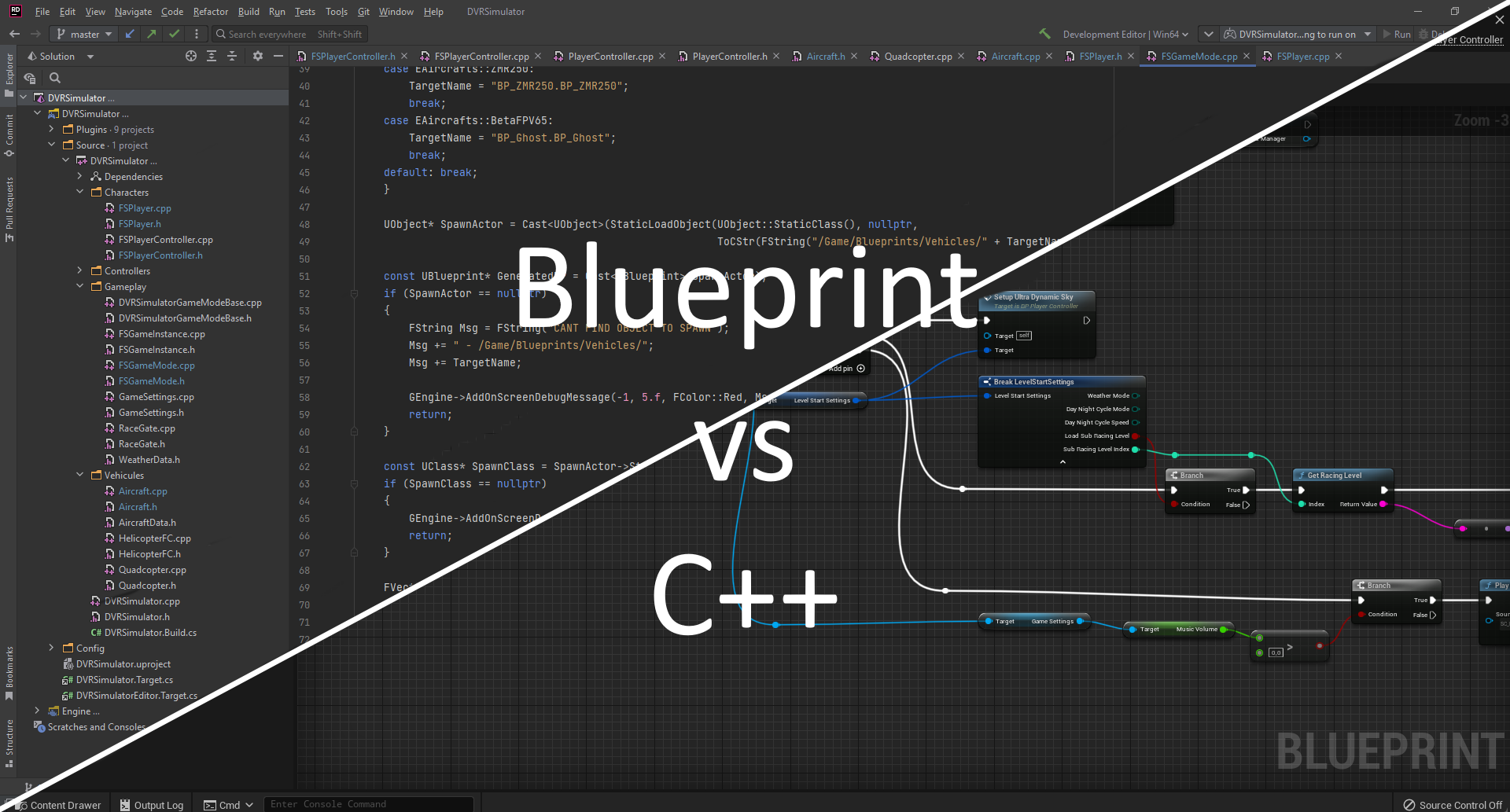 Blueprint vs C++ : Comment bien architecturer vos projets avec Unreal Engine