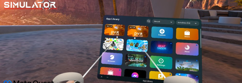 DVR Simulator est disponible sur Meta Quest via AppLab !
